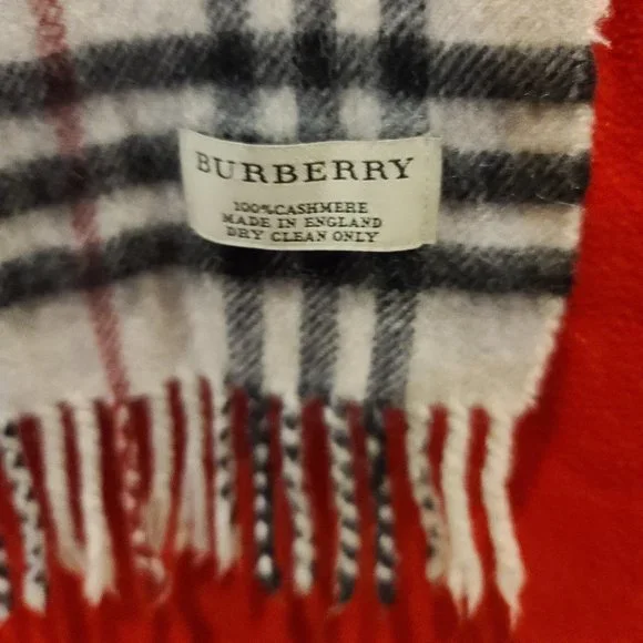 Burberry Accessories Authentic Burberry Cashmere Scarf
